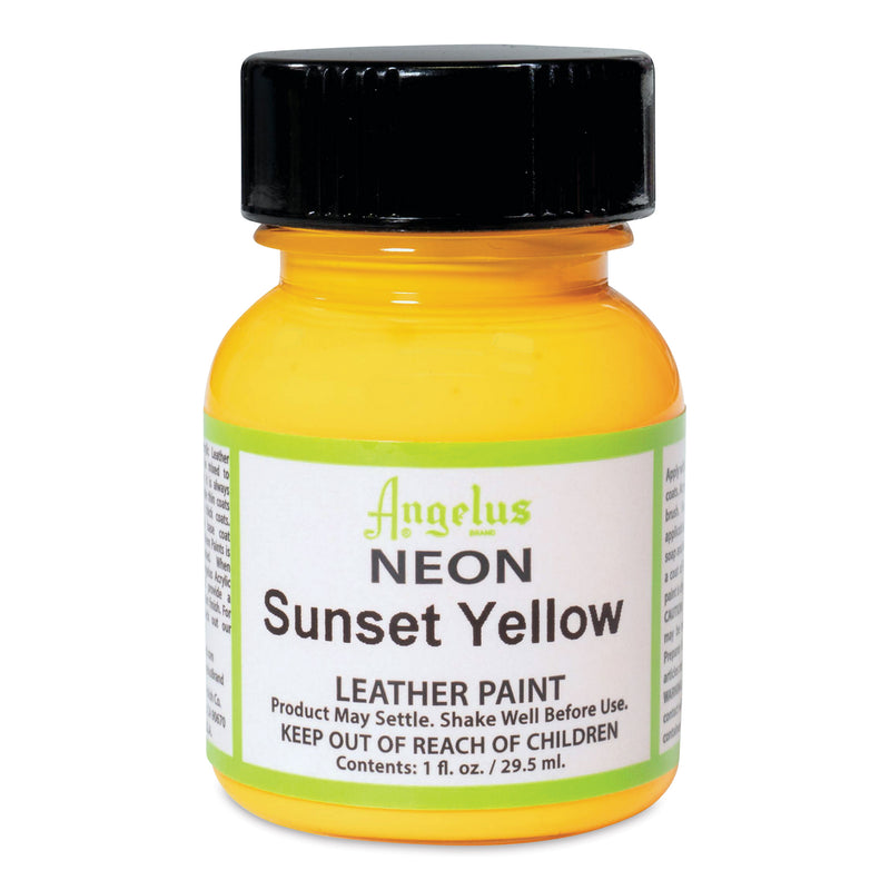 ANGELUS ACRYLIC LEATHER PAINT 29.5 ML NEON SUNSET YELLOW (72501128)