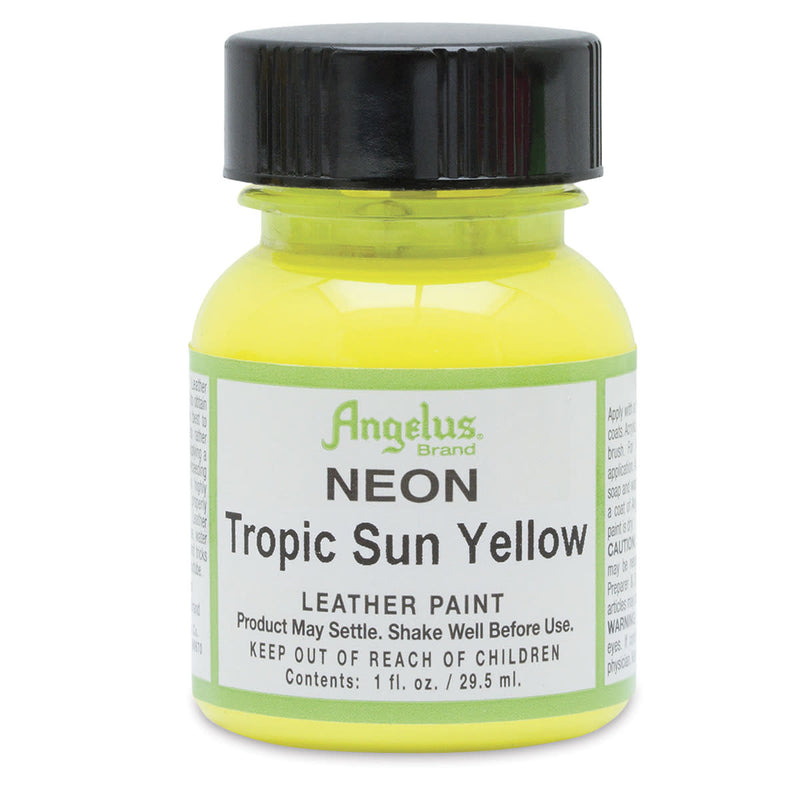 ANGELUS ACRYLIC LEATHER PAINT 29.5 ML NEON TROPIC SUN YELLOW (72501127)