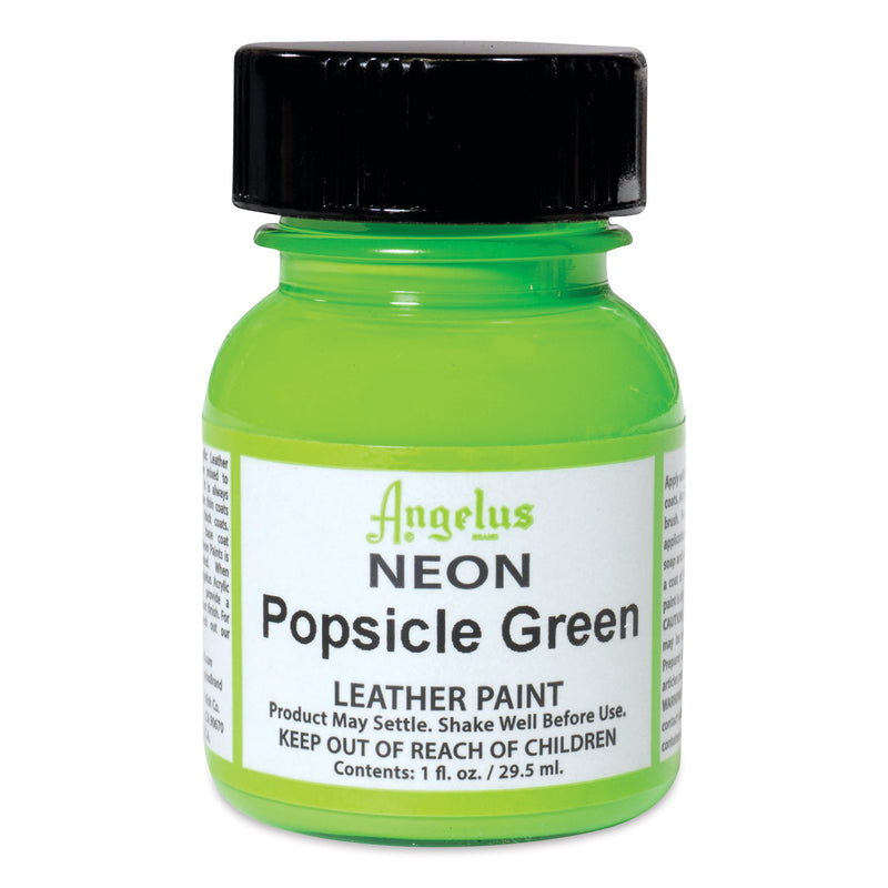 ANGELUS ACRYLIC LEATHER PAINT 29.5 ML NEON POPSICLE GREEN (72501126)