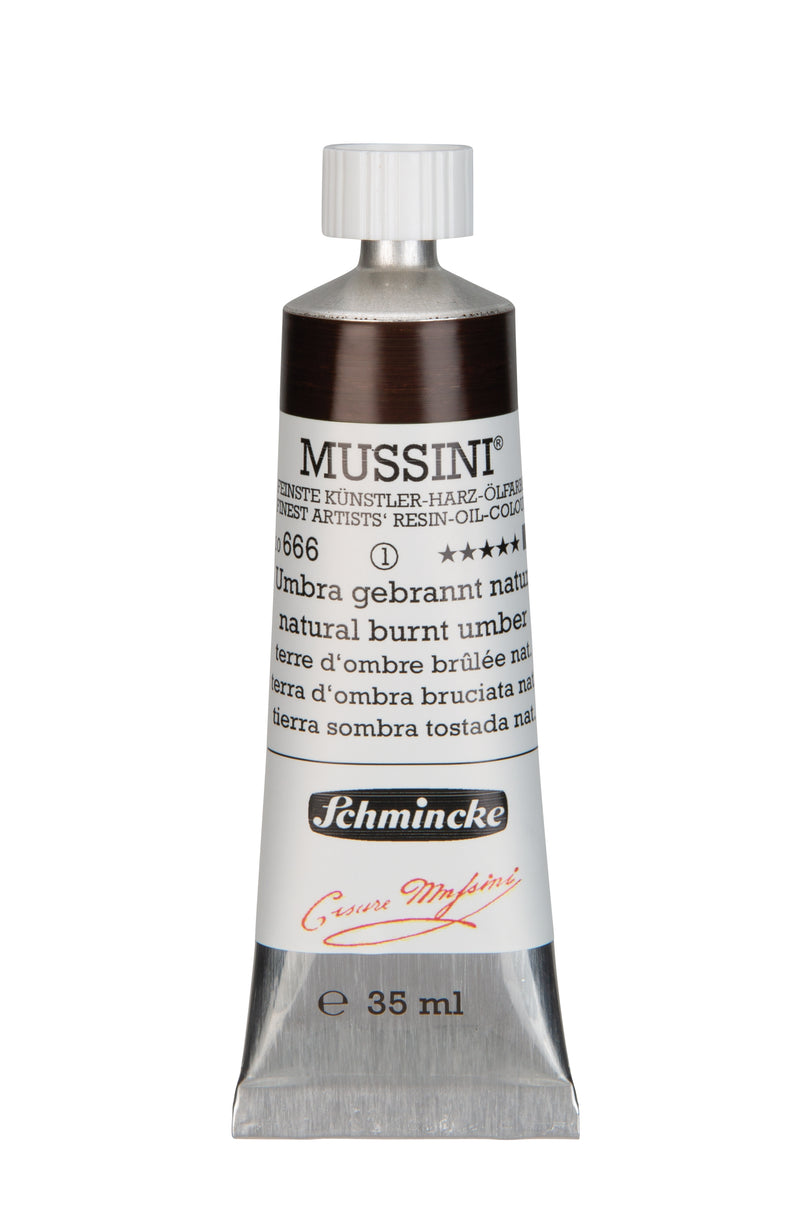 Schmincke Mussini Oil Colour 35 ML SR 1 Natural Burnt Umber (666)