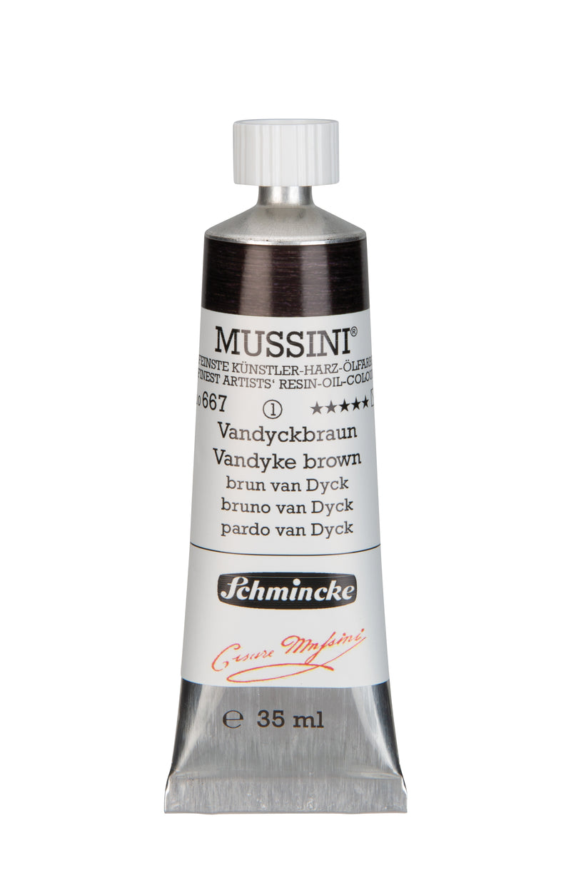 Schmincke Mussini Oil Colour 35 ML SR 1 Vandyke Brown (667)