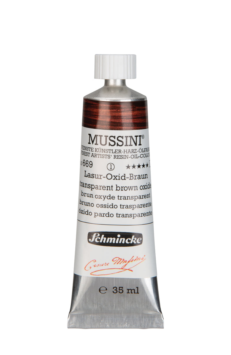 Schmincke Mussini Oil Colour 35 ML SR 1 Transparent Brown Oxide (669)