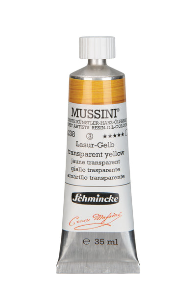 Schmincke Mussini Oil Colour 35 ML SR 3 Transparent Yellow (238)