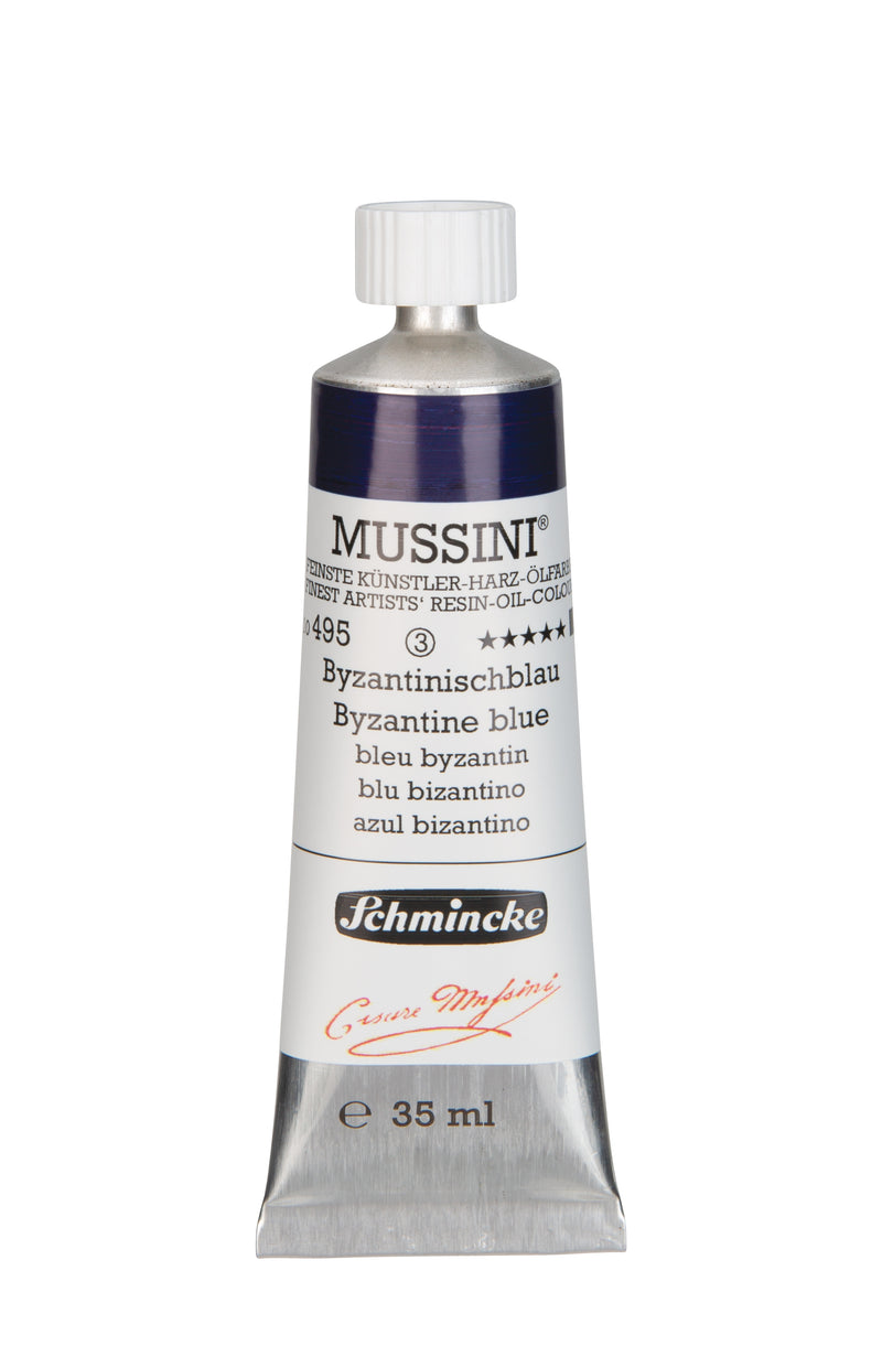 Schmincke Mussini Oil Colour 35 ML SR 3 Byzantine Blue (495)