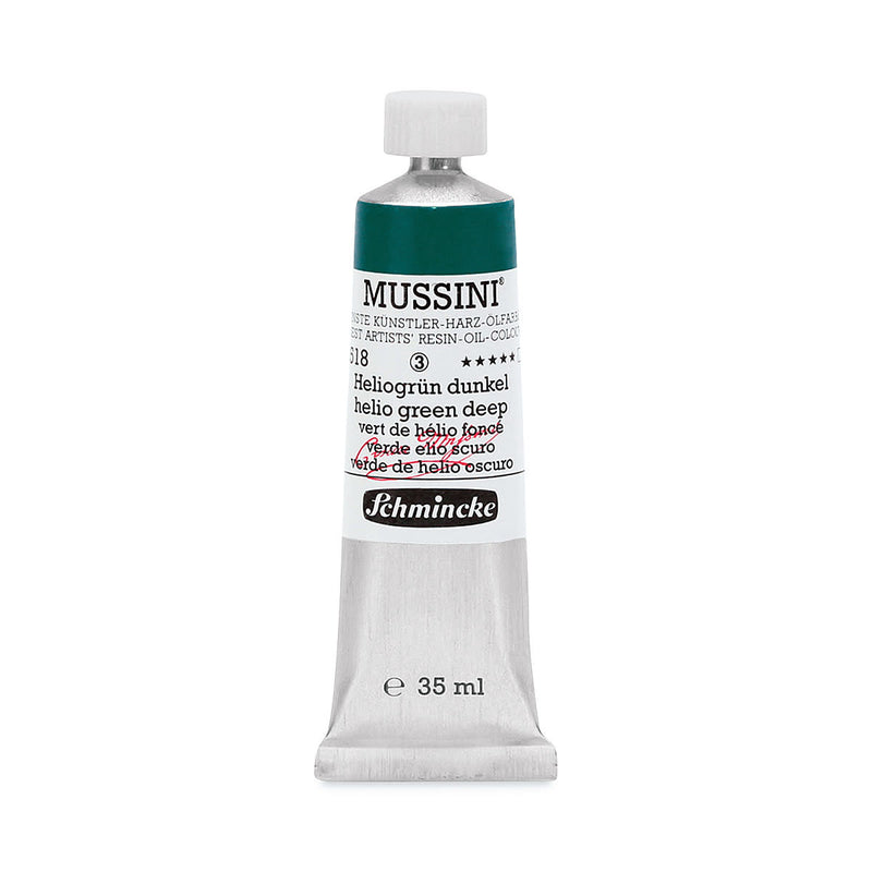 Schmincke Mussini Oil Colour 35 ML SR 3 Helio Green Deep (518)