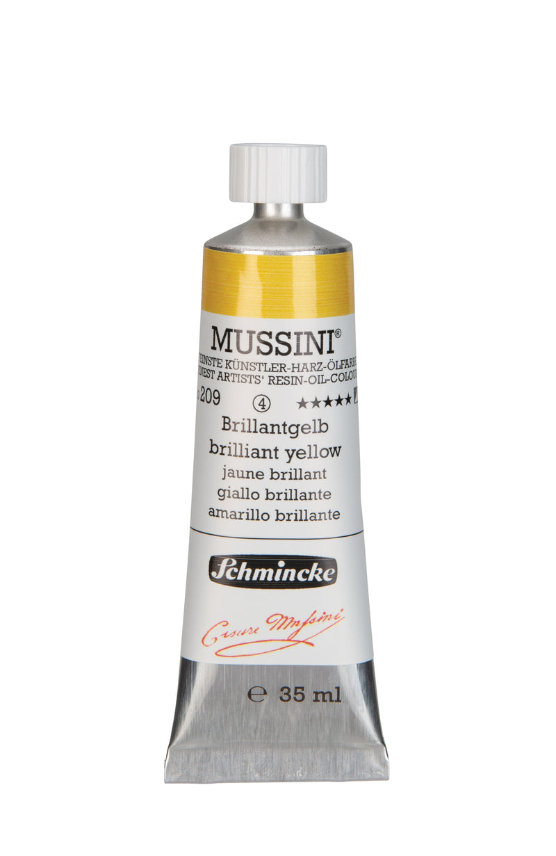 Schmincke Mussini Oil Colour 35 ML SR 4 Brilliant Yellow (209)