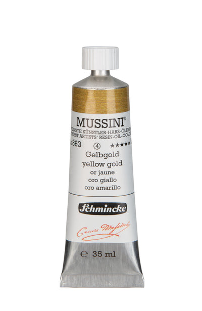 Schmincke Mussini Oil Colour 35 ML SR 4 Yellow Gold (863)