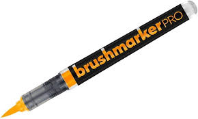 KARIN BRUSH MARKER PRO WATER BASED NEON ORANGE (6120)