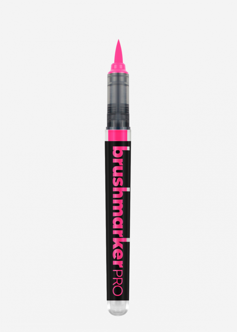 KARIN BRUSH MARKER PRO WATER BASED NEON PINK (6140)