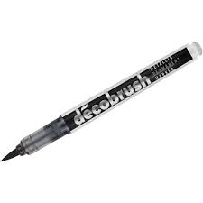 KARIN DECO BRUSH METALLIC MARKER BLACK (8510)