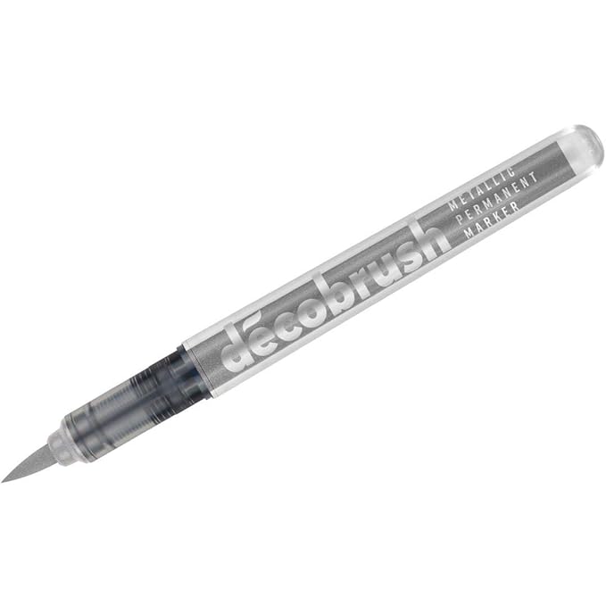 KARIN DECO BRUSH METALLIC MARKER SILVER (8580)