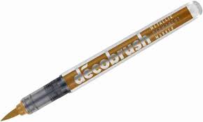 KARIN DECO BRUSH METALLIC MARKER RED GOLD (8592)