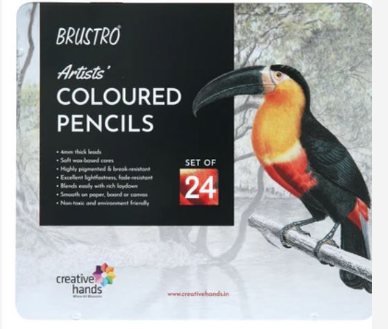 BRUSTRO ARTIST COLOUR PENCIL SET OF 24 (BRACP24)