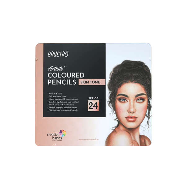 BRUSTRO ARTIST COLOR PENCIL SKIN TONE SET OF 24 (BRACPST24)