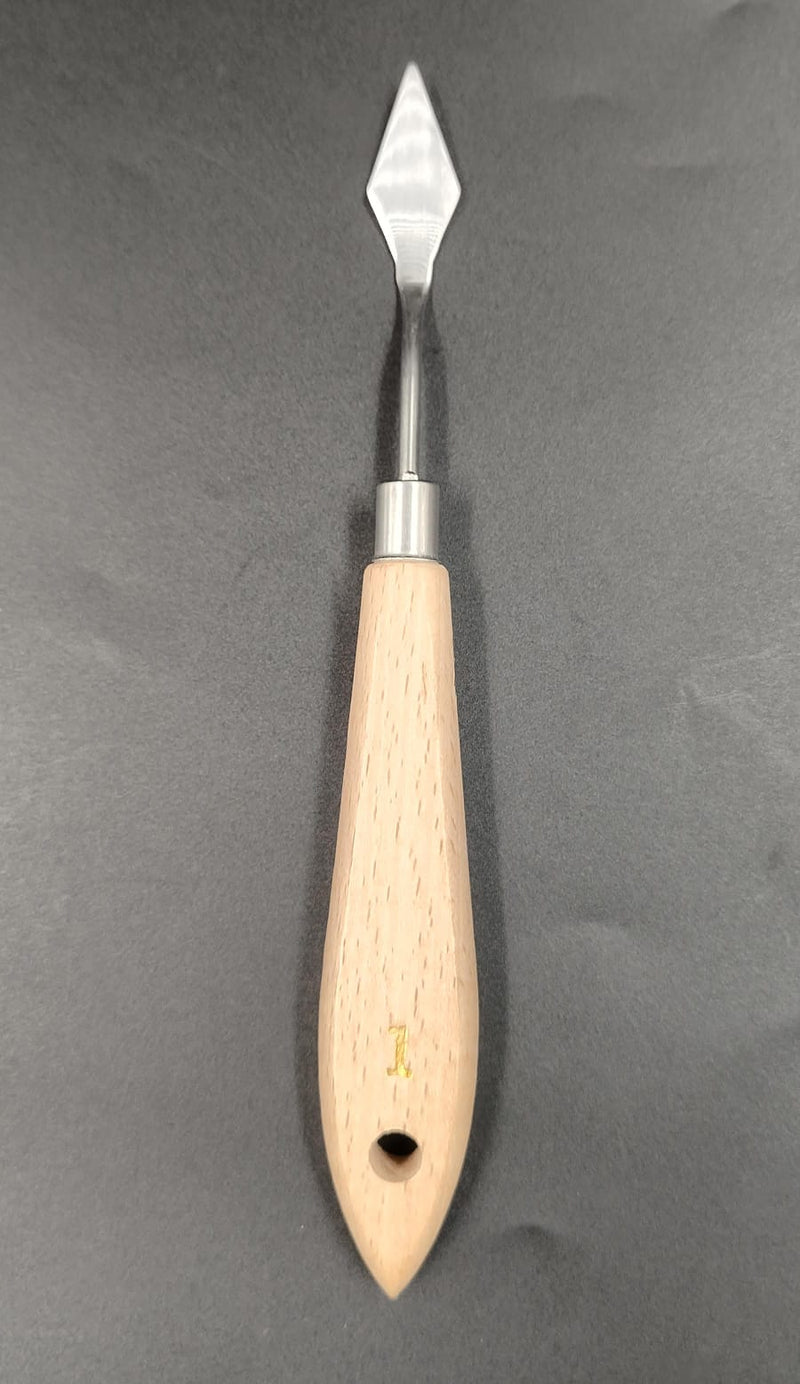 HSM WOOD HANDLE PAINTING KNIFE NO 1