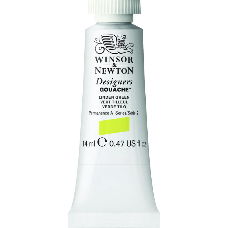 WINSOR & NEWTON DESIGNERS GOUACHE COLOUR 14 ML SR 2 LINDEN GREEN (605369)