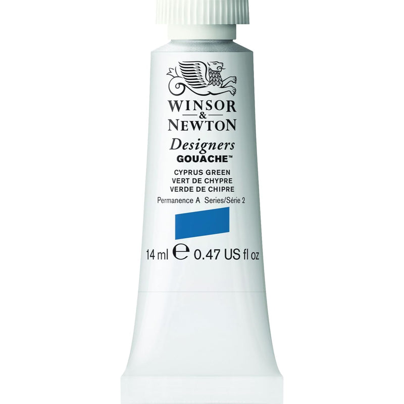 WINSOR & NEWTON DESIGNERS GOUACHE COLOUR 14 ML SR 2 CYPRUS GREEN (605211)