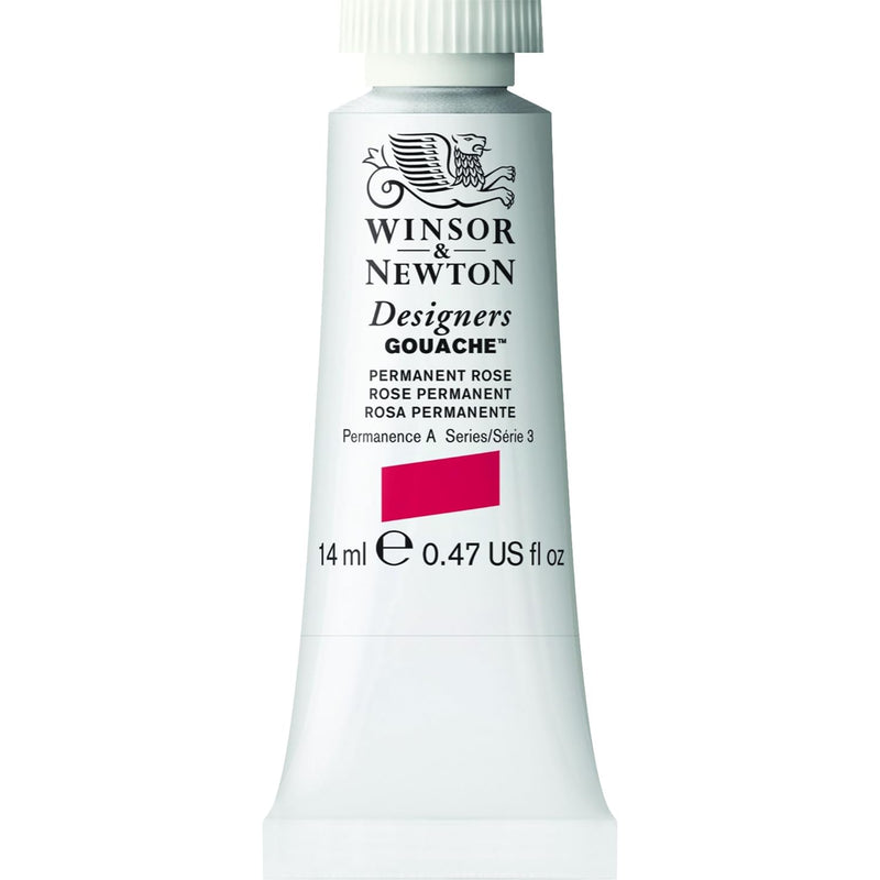 WINSOR & NEWTON DESIGNERS GOUACHE COLOUR 14 ML SR 3 PERMANENT ROSE (605502)