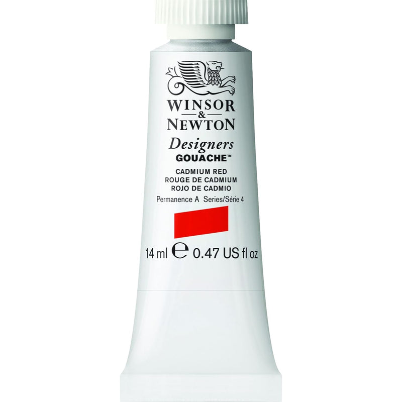 WINSOR & NEWTON DESIGNERS GOUACHE COLOUR 14 ML SR 4 CADMIUM RED (94)