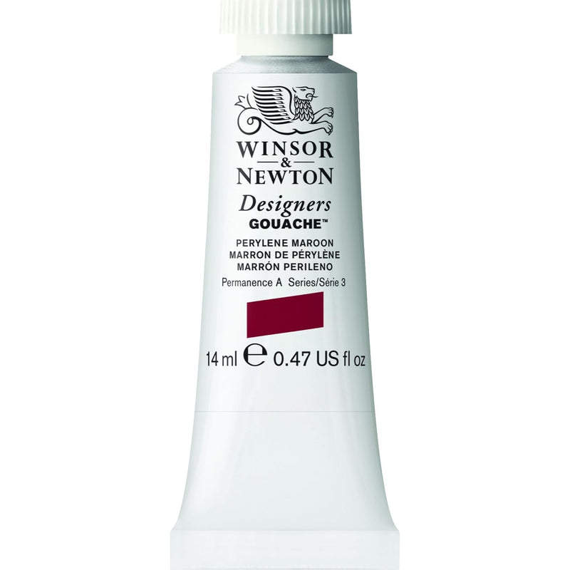 WINSOR & NEWTON DESIGNERS GOUACHE COLOUR 14 ML SR 3 PERYLENE MAROON (605507)