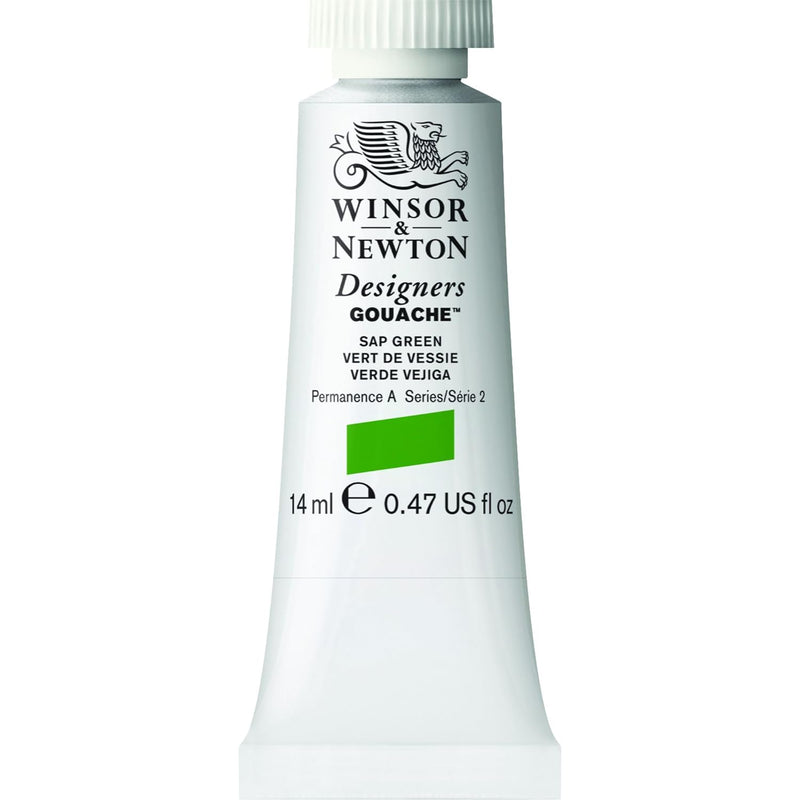 WINSOR & NEWTON DESIGNERS GOUACHE COLOUR 14 ML SR 2 SAP GREEN (605599)