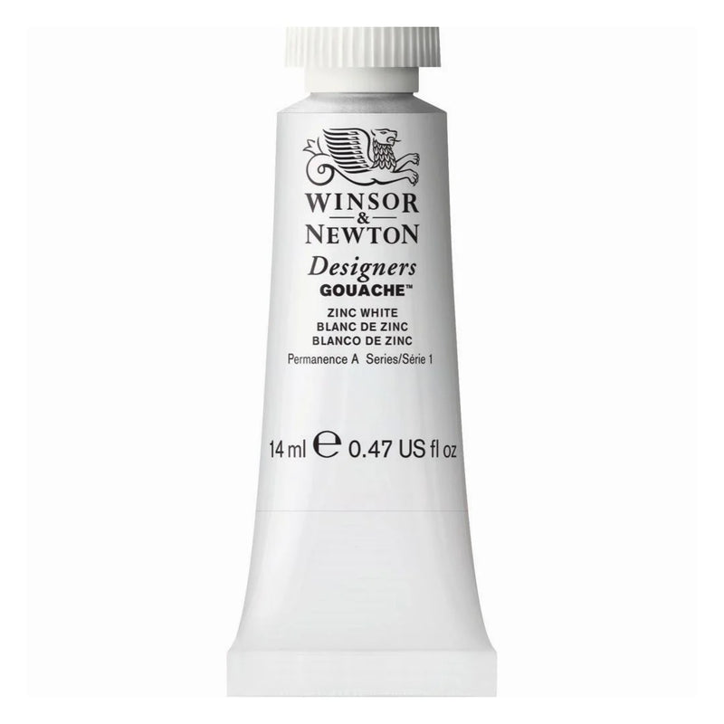 WINSOR & NEWTON DESIGNERS GOUACHE COLOUR 14 ML SR 1 ZINC WHITE (605748)