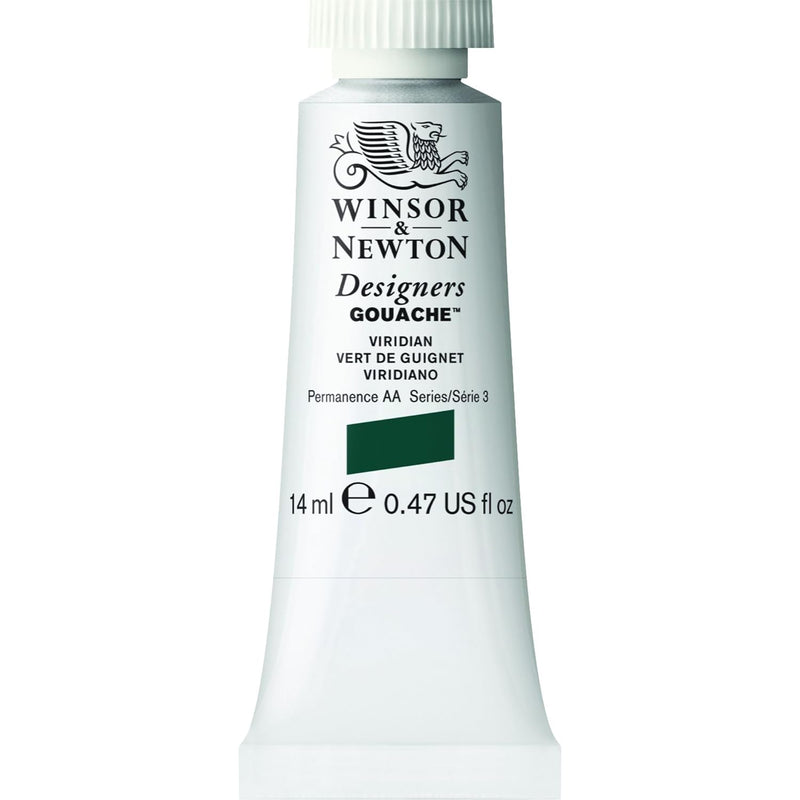 WINSOR & NEWTON DESIGNERS GOUACHE COLOUR 14 ML SR 3 VIRIDIAN (605692)