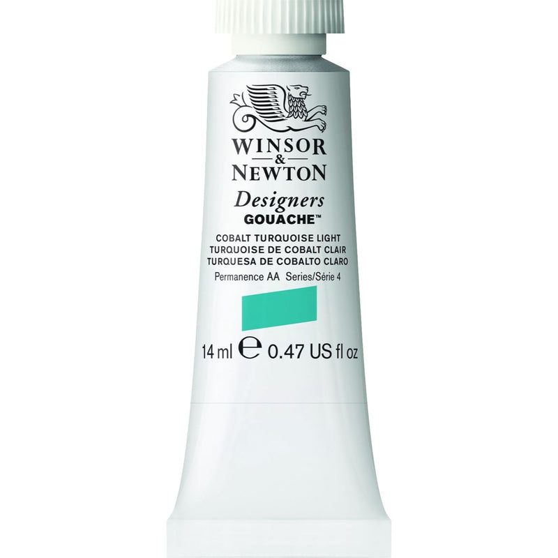 WINSOR & NEWTON DESIGNERS GOUACHE COLOUR 14 ML SR 4 COBALT TURQUOISE LIGHT (191)