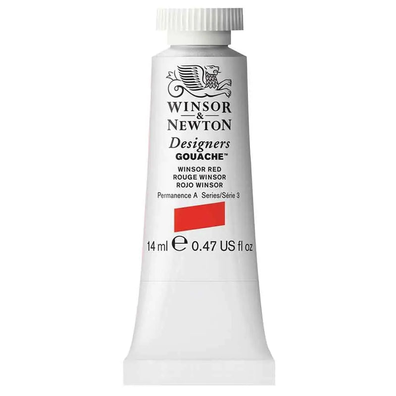 WINSOR & NEWTON DESIGNERS GOUACHE COLOUR 14 ML SR 3 WINSOR RED (605726)