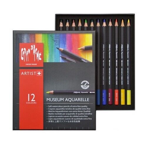 CARAN DACHE MUSEUM AQUARELLE PENCIL SET OF 12 (3510)