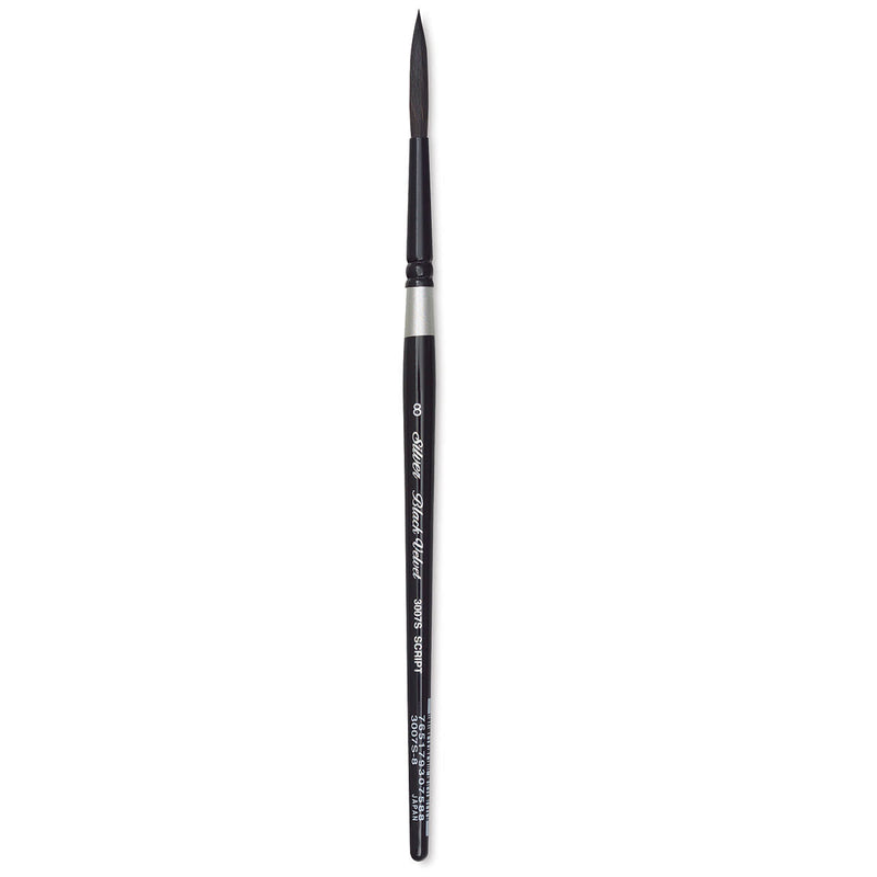 SILVER BRUSH SCRIPT LINER NO8 BLACK VELVET SR (3007S)