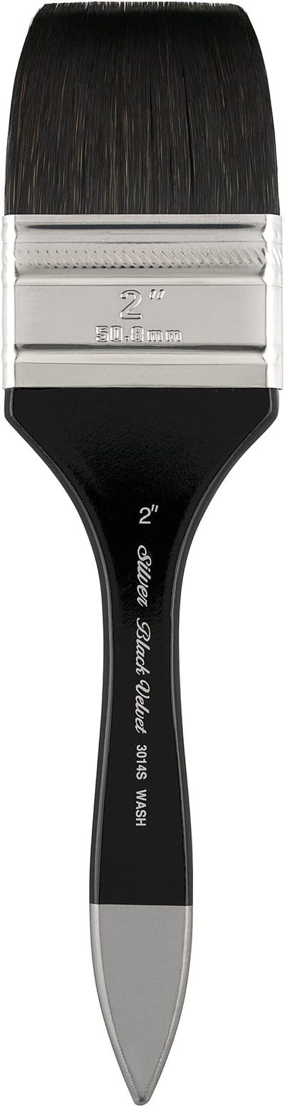 SILVER BRUSH WASH 2" BLACK VELVET (3014S)