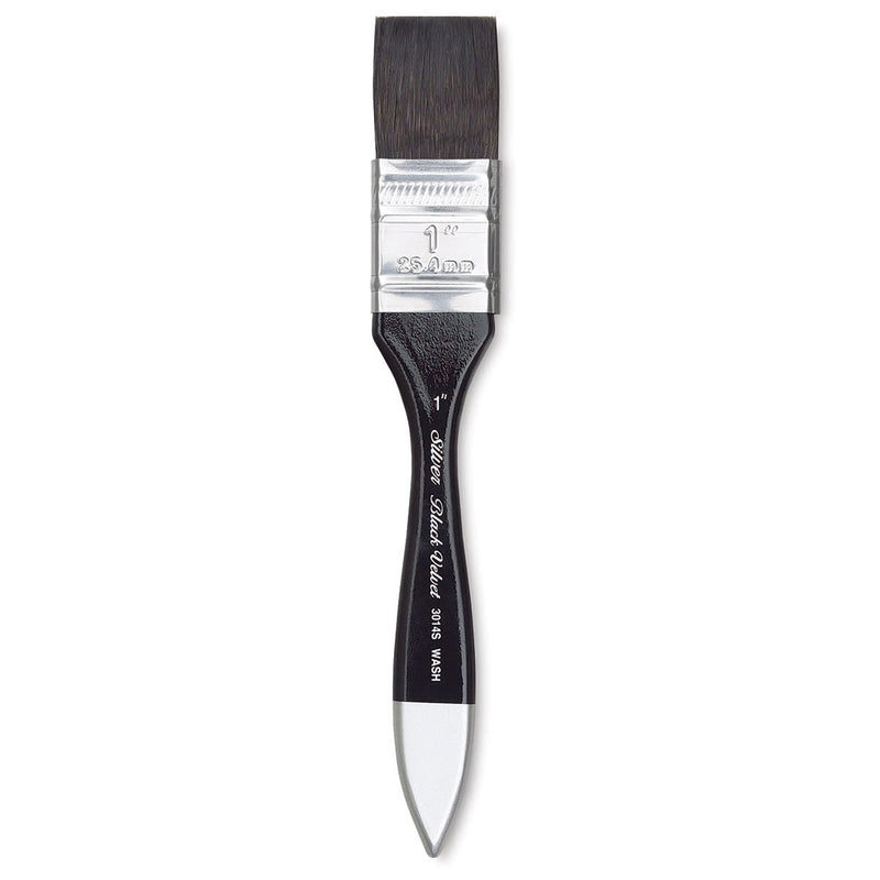 SILVER BRUSH WASH 1" BLACK VELVET (3014S)