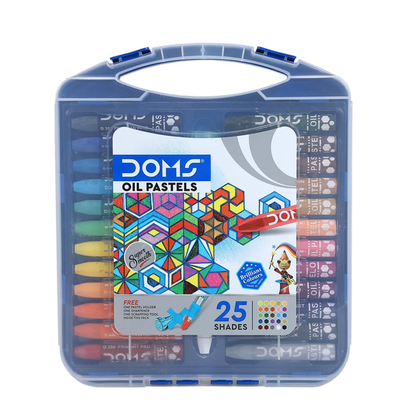 DOMS OIL PASTEL HEXAGOAN SET OF 25 (8201)