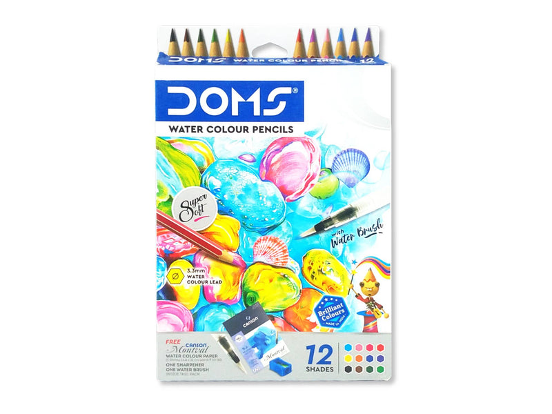 DOMS WATER COLOUR PENCIL SET OF 12 (8392)