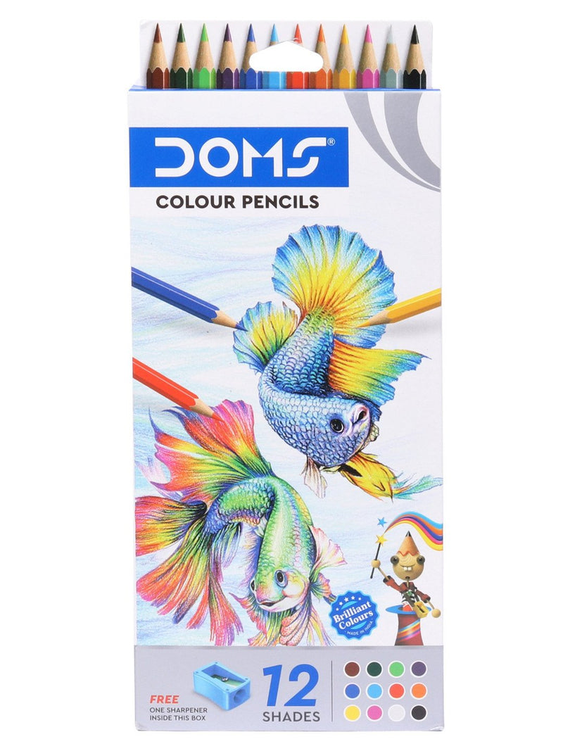 DOMS COLOUR PENCIL SET OF 12 (3445)