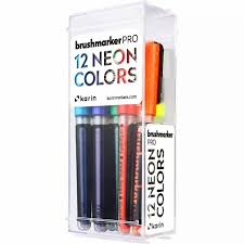 KARIN PRO BRUSH MARKER NEON COLOUR SET OF 12 (27C12)