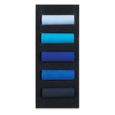 REMBRANDT SOFT PASTEL HALF STICK SET OF 5 DEEP BLUES (31820523)