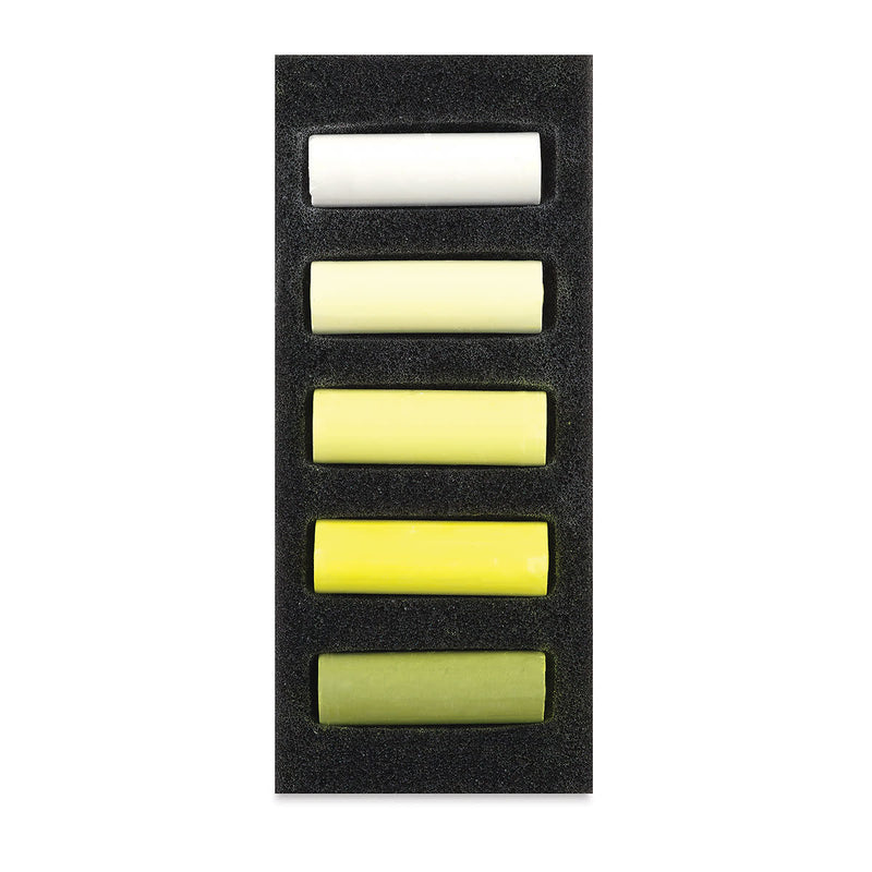 REMBRANDT SOFT PASTEL HALF STICK SET OF 5 COOL YELLOWS (31820516)