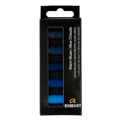 REMBRANDT SOFT PASTEL HALF STICK SET OF 5 WARM BLUES (31820524)