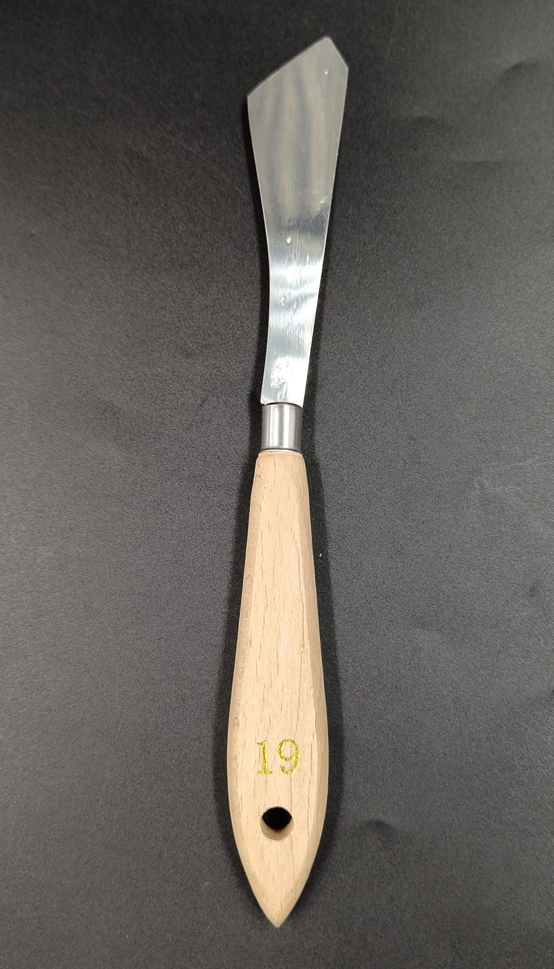 HSM WOOD HANDLE PAINTING KNIFE NO 19