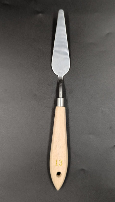 HSM WOOD HANDLE PAINTING KNIFE NO 13