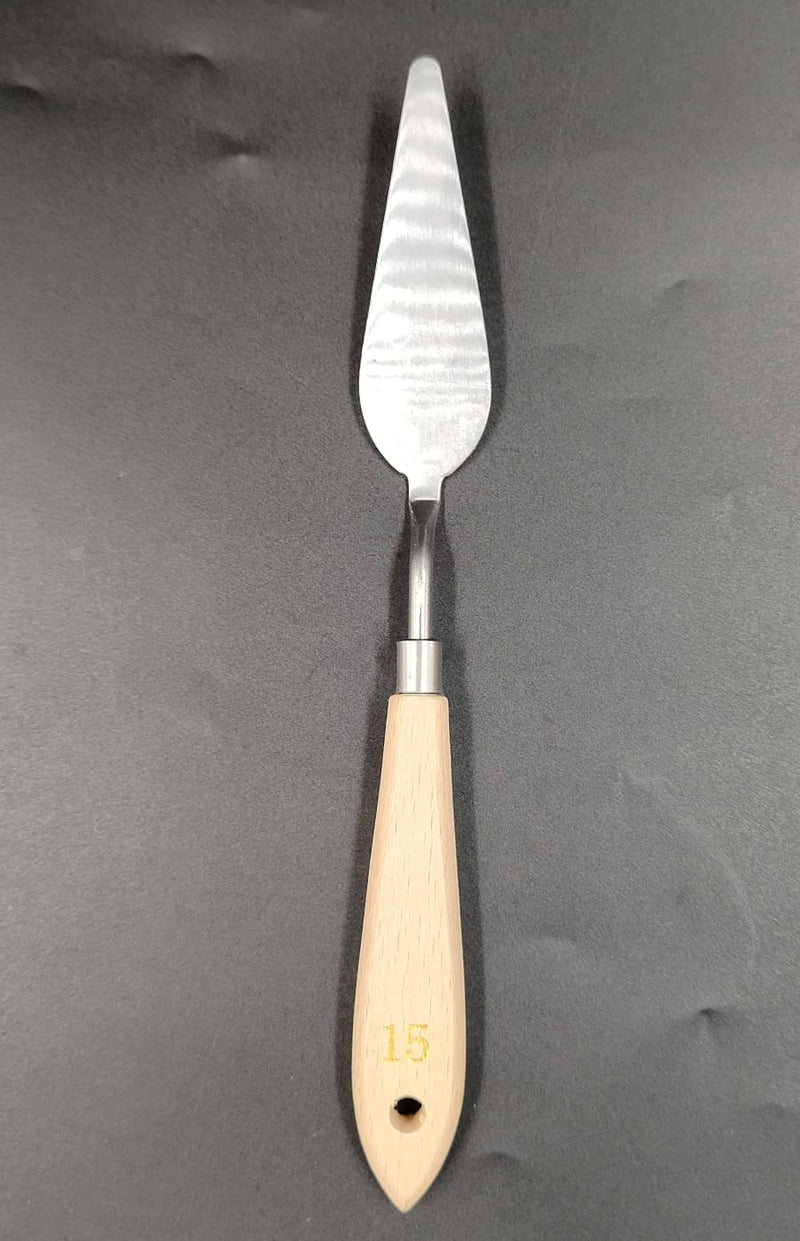 HSM WOOD HANDLE PAINTING KNIFE NO 15