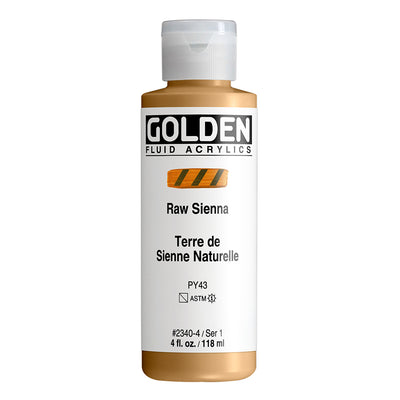 GOLDEN FLUID ACRYLIC COLOUR 118 ML SR 1 RAW SIENNA (0002340-4)