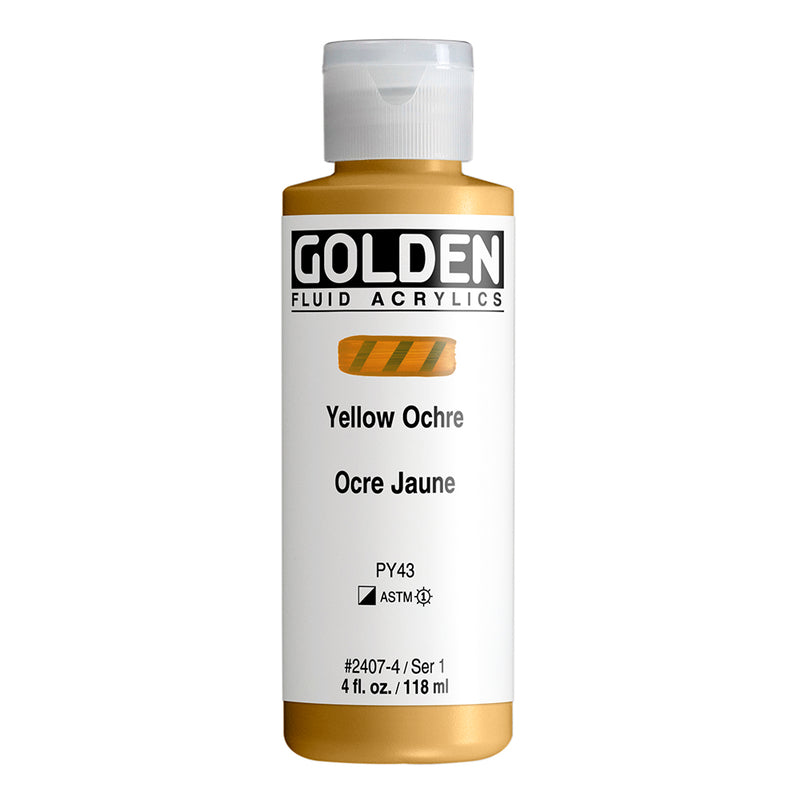 GOLDEN FLUID ACRYLIC COLOUR 118 ML SR 1 YELLOW OCHRE (0002407-4)