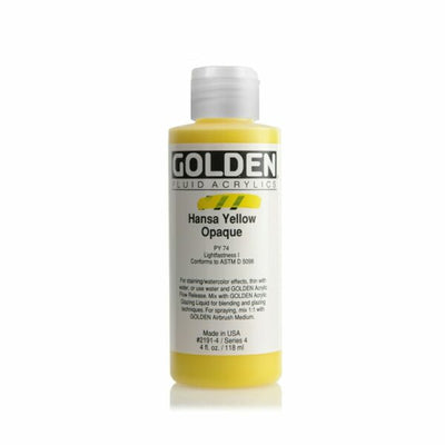 GOLDEN FLUID ACRYLIC COLOUR 118 ML SR 4 HANSA YELLOW OPAQUE (0002191-4)