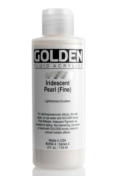 GOLDEN FLUID ACRYLIC COLOUR 118 ML SR 4 IRIDESCENT PEARL FINE (0002456-4)