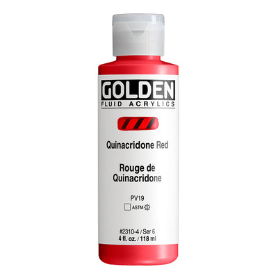 GOLDEN FLUID ACRYLIC COLOUR 118 ML SR 6 QUIN RED (0002310-4)