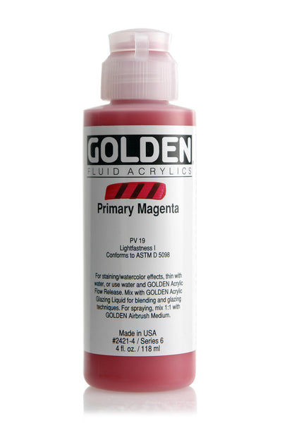 GOLDEN FLUID ACRYLIC COLOUR 118 ML SR 6 PRIMARY MAGENTA (0002421-4)