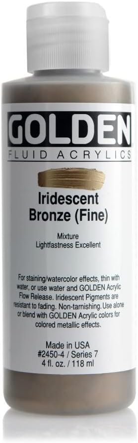 GOLDEN FLUID ACRYLIC COLOUR 118 ML SR 7 IRIDESCENT BRONZE FINE (0002450-4)